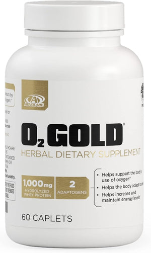 AdvoCare O2 Gold - Blood Oxygen Supplement with Rhodiola Rosea Root &amp Hydrolyzed Whey Protein - Supports Energy* - 60 Caplets