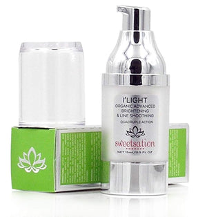 Sweetsation Therapy/YUNASENCE ILIGHT Organic Advanced Illuminating &amp Line Smoothing Eye Treatment 0.5oz. For Dark Circles Puffiness Fine Lines.