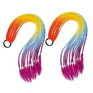 Housoutil 3sets Elastic Hair Ties for Braids and Ponytails Braid Wig Accessories for Stylish Hair Extensions for Parties and Daily Use