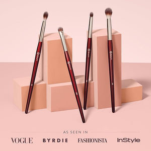 BK BEAUTY - CORE LINE EXTENSION EYE SET (4PC) - Professional Eyeshadow Brush Set for Precise Makeup Placement &amp Blending | Premium Eye Makeup Brushes for Flawless Application