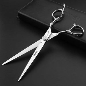 7 inch Professional Hairdressing Barber Salon Scissors 19cm Cutting Scissors (Silver)