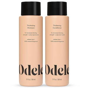 Odele Hair Thickening Shampoo and Conditioner Gift Set Increases Density &amp Strength for Straight or Wavy Hair Types 13 Fl Oz Each (Pack of 2)