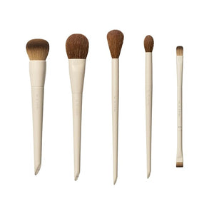 Morphe x Ariel Full Makeup Brush Collection - Includes A24 Foundation A58 Cream Contour A19 Dual-Ended Concealer A14 Precision Setting and A22 Blush Brushes (5 Piece Set)