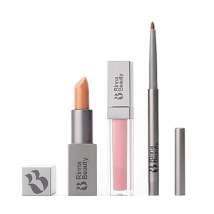 Rinna Beauty Icon Lip Kit - Delilah - All-in-One Lip Kit Includes Lipstick, Lip Gloss, Lip Liner - PINK NUDE look - Anti-Aging, Moisturizing, Long-Lasting: Vegan, Cruelty-Free - 1 each