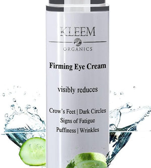 Kleem Anti Aging Eye Cream for Dark Circles Puffiness &amp Wrinkles with Peptides Niacinamide Hyaluronic Acid | Firming Eye Cream to Reduce Eye Bags Fine Lines | Made in USA | 0.51 Fl Oz