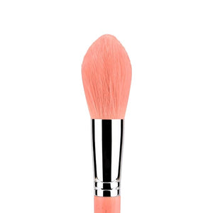 Bdellium Tools Professional Makeup Brush - Pink Bambu Series 974 Tapered Powder - With Soft Synthetic Fibers For Sculpt &amp Shape (Pink 1pc)