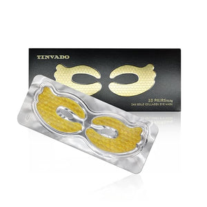 Eye Patches for Puffy Eyes - Under Eye Mask Dark Circles and Puffiness- Gold under Eye Patches Collagen Eye Pads Eye Bags Treatment for women or men
