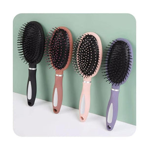 Massage Hairbrush Women Hair Combs Hair Brushes Air Cushion Hair Combs Scalp Massagers 9Inch (Color : Pink)