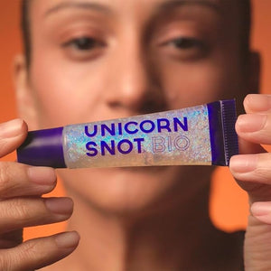 UNICORN SNOT Plant-Based Glitter Lip Gloss | Sparkly &amp; Shimmer Lips for Christmas Glitter Makeup | Stocking Stuffers for Holiday Gift | Vegan &amp; Cruelty Free 0.37 fl oz (BIO Galaxy)