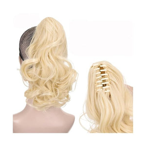 SONGCHAO Fake Hair Bun 1 Pack Synthetic Wavy Ponytail Extension Wig Claw Clip Heat Resistant Fiber Wavy Ponytail Ladies Hair Extension Bun Hair Accessories (Color : 006)