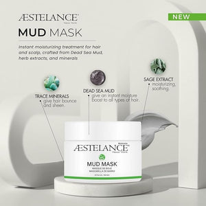 Mud Mask for Hair and Scalp Natural Treatment for Dry Damaged and Overprocessed Hair 5.1 oz