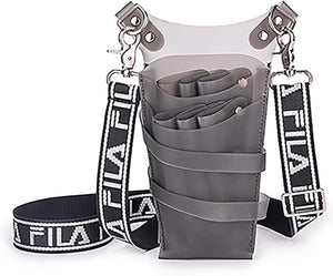 Hairdresser Messenger Pouch Scissors HolsterSalon Hair Stylist Barber Scissors Shear Hairdressing Waist Shoulder Holder Case Bag TPU Scissor BagHair Stylist Tools Storage Case A