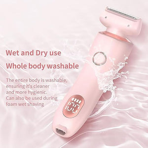 Mermaid Shaver Waterproof Electric Razor for Women 2 In 1 Electric Shaver Razors for Women Women Electric Shaver Women's Bikini Trimmers Ipx7 Waterproof Wet &amp Dry (Pink)