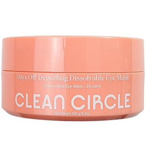Clean Circle Depuffing Dissolvable Under Eye Masks - Enriched with Glucomannan and Pumpkin Seed - Combat Fatigue Reduce Puffiness and Hydrate for a Fresh Look - Under Eye Mask Patches