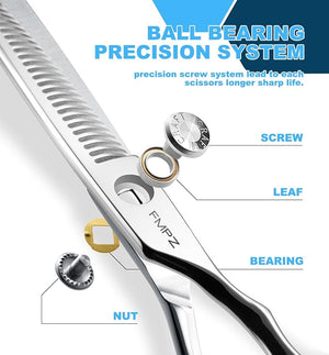Professional Hair Thinning Shears Hair Cutting Texturizing Teeth Scissors - 6 Right Hand HIGH-END Extremely Sharp Scissors 440C Stainless Steel for Salon Home Stylists