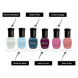 Deborah Lippmann Gel Lab Pro Nail Polish Set Treatment Enriched Formula for Nail Health Wear and Shine Vegan No Animal Testing 21 Free Formula