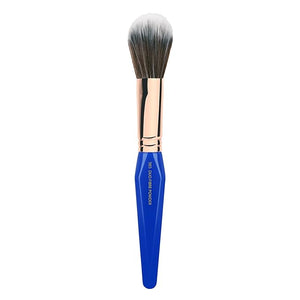 Bdellium Tools Professional Makeup Brush - Golden Triangle 985 Duo Fibre Powder - With All Vegan and Soft Synthetic Fibers For Lightweight Powder Application (Blue 1pc)