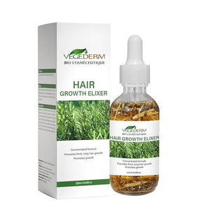 Hair Growth Elixir | Natural Hair Growth Oil for Scalp &amp Beard | Hair fall control Serum for Women &amp Men | Rosemary Castor Oil Biotin | Treatment for Longer Hair &amp Beard | 4.05 Fl Oz