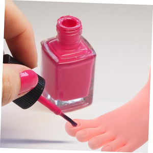 2pcs Left Hand Model Tool Bendable Nail Hand False Hand for Nail Practice Nail Art Foot Model Hand Foot Manicure Training Foot Manicures Fake Hand Equipment