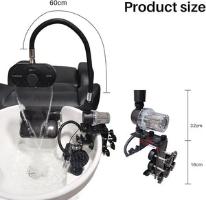 Scalp Care System with Red Light &amp Carbonated Water Therapy TOPI-SPA Universal 5-Minute Deep Cleansing for Fatigue Recovery &amp Hair Growth Fits Shampoo Bowls (No Chair/Basin)