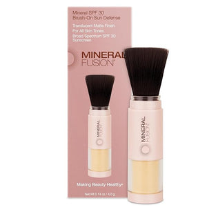 Mineral Fusion Brush-On Sun Defense SPF 30 UVA and UVB Protection No Parabens Gluten Free Vegetarian No Phthalates Hypo-allergenic 0.14 Ounce (Pack of 1)