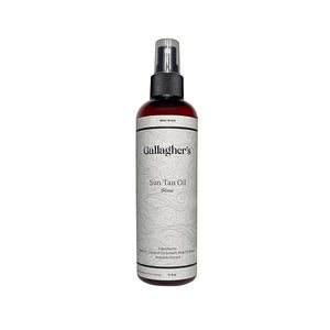 Gallagher's Natural Sun Tan Oil with Aloe, Olive, Coconut and Avocado Oil. 8 oz