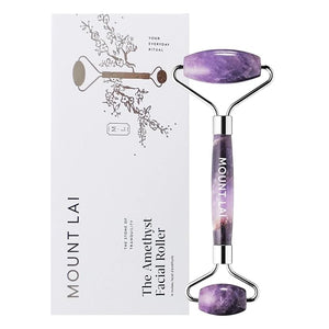 Mount Lai De-Puffing Amethyst Face Roller ? The Stone of Tranquility Facial Massager to Soothe Calm &amp De-Puff Sensitive Skin A Self-Care Ritual for Radiance