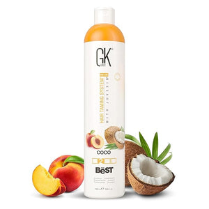GK HAIR Global Keratin The Best COCO (33.8 Fl Oz/1000ml) Smoothing Keratin Hair Treatment - Professional Brazilian Complex Blowout Straightening For Silky Smooth &amp; Frizz Free Hair