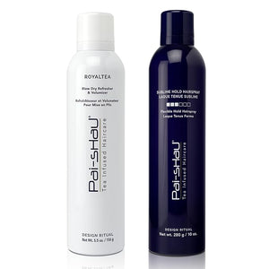 Pai-Shau RoyalTEA &amp Sublime Hold Hairspray- Hair Refresher and Hair Volumizer Hairspray for Women - Lightweight for All Hair Types - Flexible Medium Hold Hair Spray