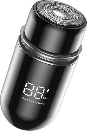 Mini Portable Electric Shaver,13000 RPM Powerful &amp; Silent,IPX7 Waterproof,Type-C Fast Charging, Automatic Induction Travel Razor for Men/Women (Black)
