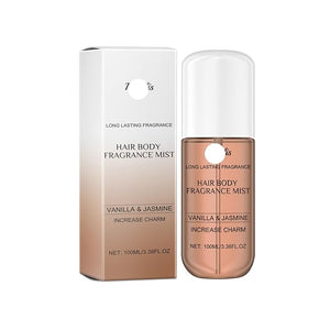 Vanilla Jasmine Scented Fragrance Spray - Natural Fresh Floral Notes Long-Lasting Perfume For Hair, Body, Bedding &amp; Clothes(3PCS)