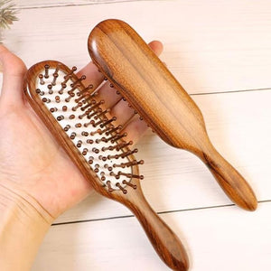7.5Inch Hair Brushes Air Cushion Hair Combs Scalp Massagers Hair Combs Women Wood Massage Hairbrush