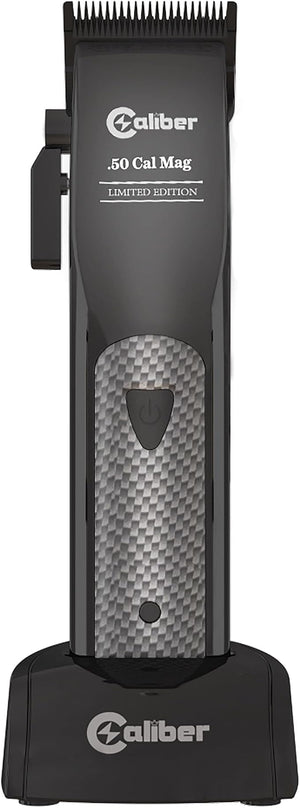 .50 Cal Limited Edition Clipper - Long Lasting 8+ Hours of Power - Ultra Low Noise Technology - Rechargeable Powerful Battery - Easy Zero Gap Cut - Hair Grooming Tool for Men (Black)