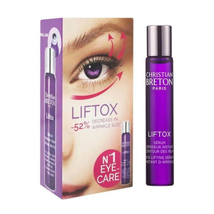 Christian Breton LIFTOX Eye Lifting Serum - Hydrating &amp Firming Under Eye Serum - Collagen &amp Hyaluronic Acid - Ophthalmologist-Tested Made in France - 10 ml / 0.34 oz