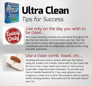 Ultra Clean Hair Detox Shampoo &amp; Conditioner Kit, Removes Medications, Chemical Buildup &amp; Impurities, Deep Cleansing Shampoo with Purifier &amp; Conditioner for Hair Shaft Detox