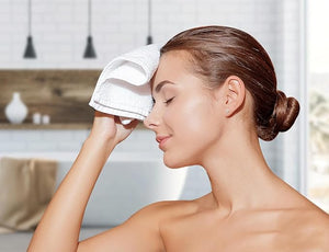 Avalon Towels Cotton Washcloths ? (Pack of 48) Size 12x12 Inches 100% Ring Spun Cotton Soft &amp Absorbent Face Towels Gym Towels Hotel and Spa Quality Reusable Fingertip Towels (White)