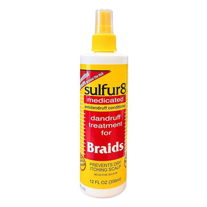 Sulfur 8 Dandruff Treatment for Braids 12 oz (Pack of 6) ? Medicated Anti-Itch Scalp Conditioner