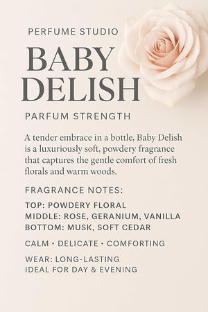 Perfume Studio Baby Delish Powdery Delight Perfume Spray Oil with Long Lasting Sweet &amp Fresh Powder Fragrance Accords (2 oz)