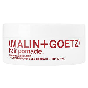 MALIN+GOETZ Hair Pomade | Firm Hold Styling for Volume Shape &amp Texture | Beeswax Meadowfoam Cannabis &amp Soybean Oils | Tames Flyaways + Smooths Ends | Vegetarian + Cruelty-Free (2 oz)