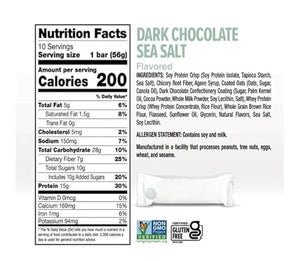 Clean Protein Bars, Chocolate Peanut Butter and Dark Chocolate Sea Salt, 20 Count, 15g Protein, Snacks