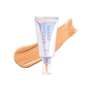 Naked Sundays BeautyScreen¢â SPF 50 Mineral Peptide Foundation Tint 2-in-1 Skin Tint &amp Mineral Sunscreen- Radiant Buildable Coverage Acne-Safe (3.5 Light Medium Cool 1.01 Oz)