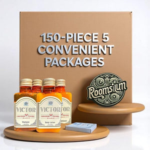 150-Piece Guest Toiletries Set ? 30 Ready-to-Use Kits with Shampoo Conditioner Shower Gel Lotion &amp Soap ? Bulk Travel-Size Amenity Pack for Guest Rooms Rentals Spas &amp Gyms