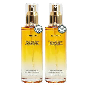 Hair Oil Spray - Leave In Conditioning Spray for Dry &amp Frizzy Hair with Jojoba Oil &amp Shea Butter Intensive Nourishing Treatment Detangles Adds Shine &amp Softness for Women &amp Men (2.71