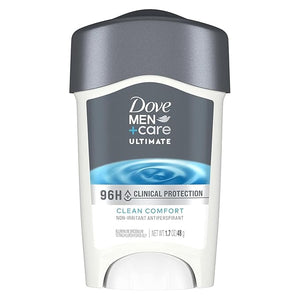 Dove Men + Care Clinical Protection Antiperspirant Deodorant Solid Clean Comfort 1.70 oz (Pack of 12)