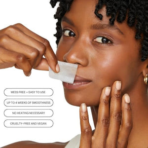 No Mo-Stache Discover Mo - 12 Count Brow and 12 Count Lip Wax Kit + Dermaplane Razor 3 Piece Set - As Seen On Shark Tank - The Quick Easy Way for Hair Removal On The Go - Wax and Shave Value Bundle