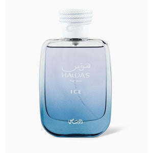 RASASI Hawas Ice for Men Eau de Parfum, 100ml(3.38 Oz), Premium Arabian Fragrance