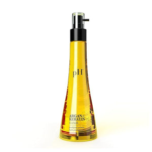 pH PURE HAIR Argan &amp Keratin Elixir - Hair Treatment for Damaged Hair Smoothing &amp Anti-Breakage Deeply Nourishing &amp Moisturizing Oil - Sulfate-Free with Argan Oil - 3.38 oz