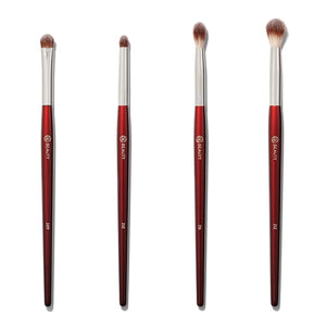 BK BEAUTY - CORE LINE EXTENSION EYE SET (4PC) - Professional Eyeshadow Brush Set for Precise Makeup Placement &amp Blending | Premium Eye Makeup Brushes for Flawless Application