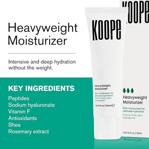 Koope Heavyweight Face Cream Moisturizer For Dry Skin Strengthen Skin Barrier with Peptides Ceramides Hyaluronic Acid Rosemary Extract Free of Parabens Sulphates &amp Fragrances Vegan 1.69 F