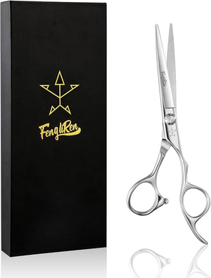 High-end Professional Extremely Very Sharp Barber Hair Cutting Scissors Hairdresser Shears For Hair 6 Inch Haircut Scissor Made Of Stainless Steel Alloy For Hairdressing Salon and Home Use